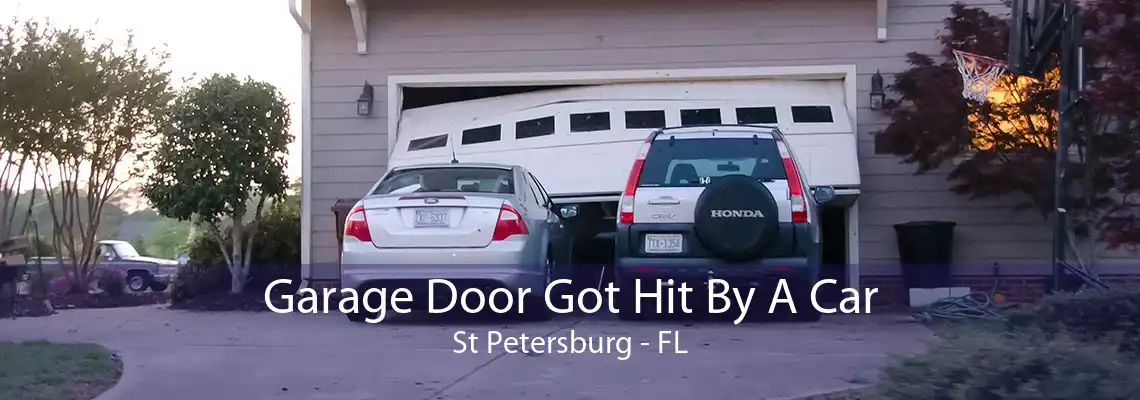 Garage Door Got Hit By A Car St Petersburg - FL